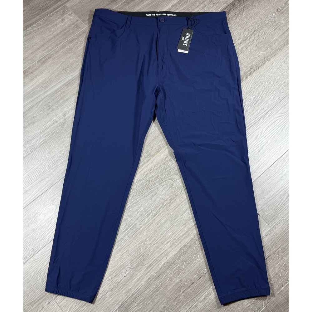 NWT Rhone Resort Jogger Navy Blue Fine Italian Fabric UPF 50+ Performance SZ 40